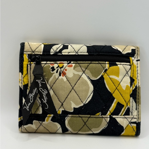 Vera Bradley Black and Yellow Floral Wallet - Picture 2 of 3